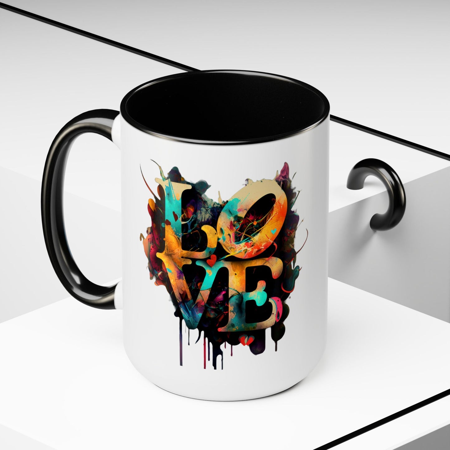 I Run on Love Coffee Mug, 15oz