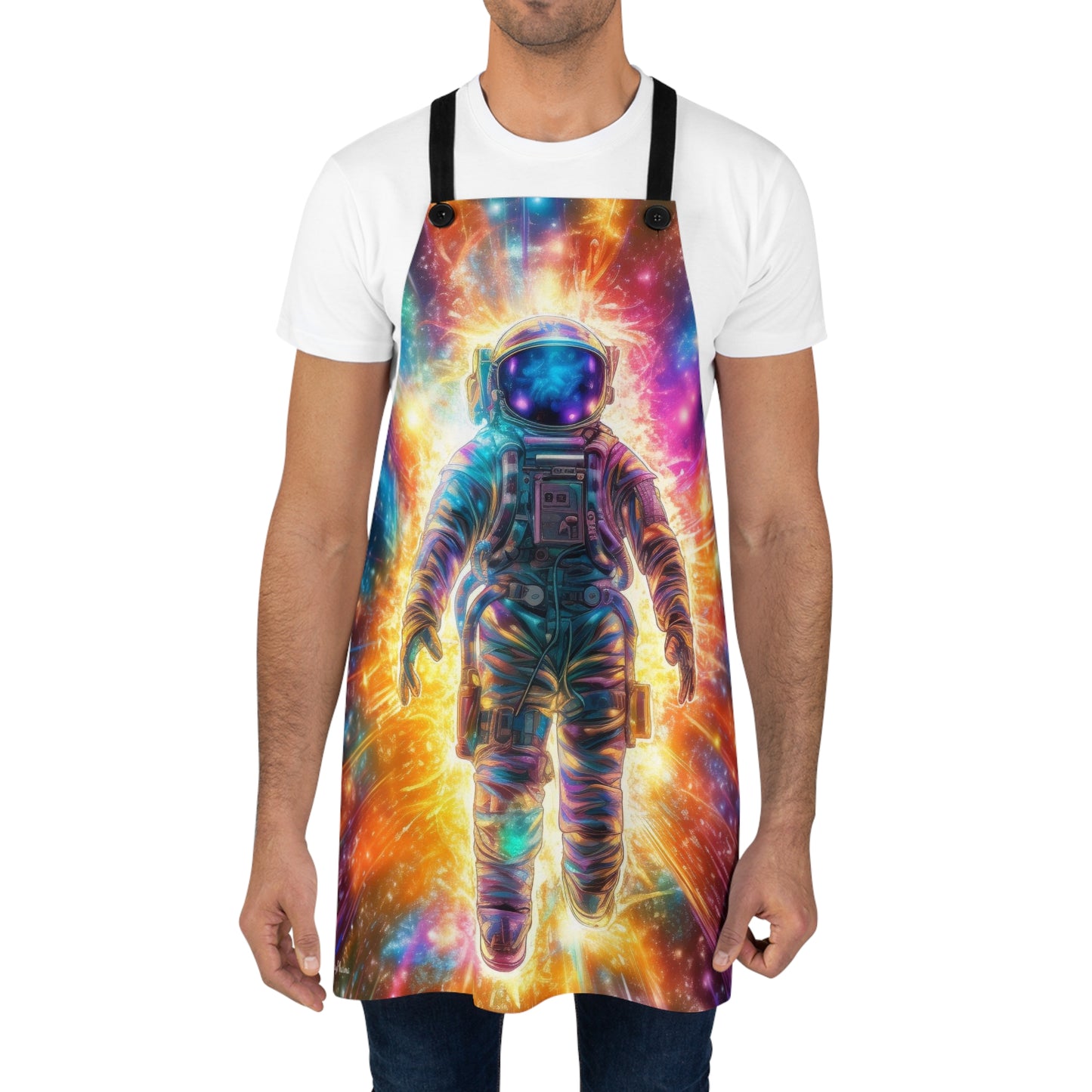 Astro Naughty Psychedelic Astronaut Apron