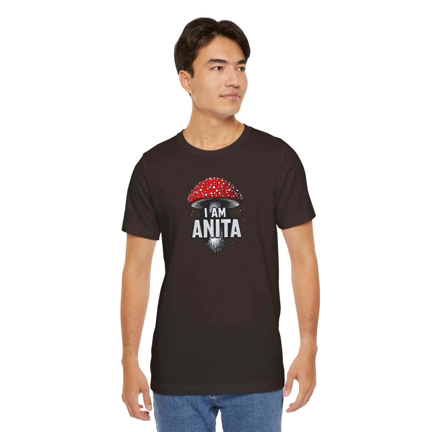 I Am Anita Mushroom T-Shirt | Amanita Muscaria Graphic Tee | Psychedelic Mushroom Shirt | Slay Pharma Streetwear