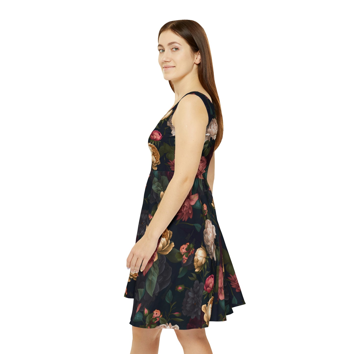 Floral Pattern Women's Skater Dress #24