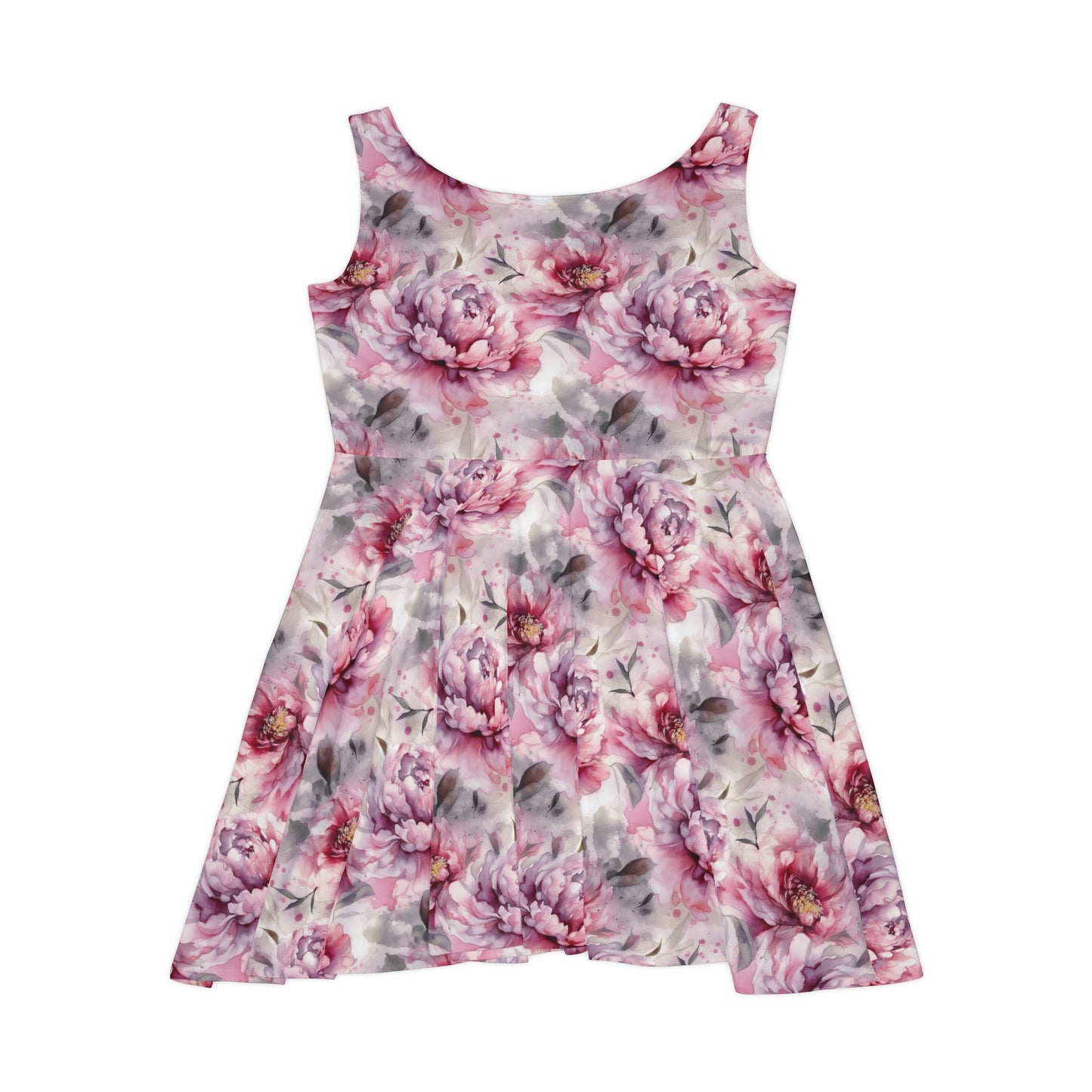 Floral Pattern Women's Skater Dress #15