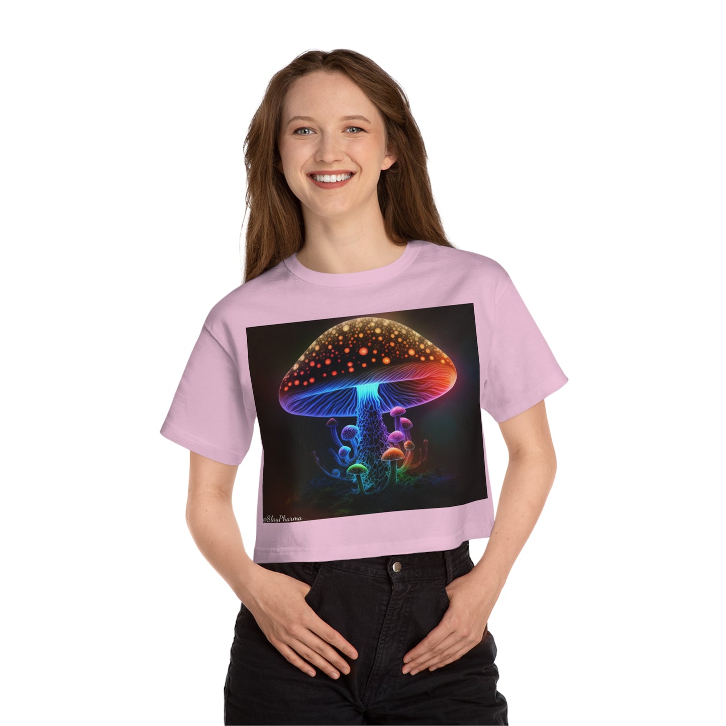 Amanita Glow Cropped top tee