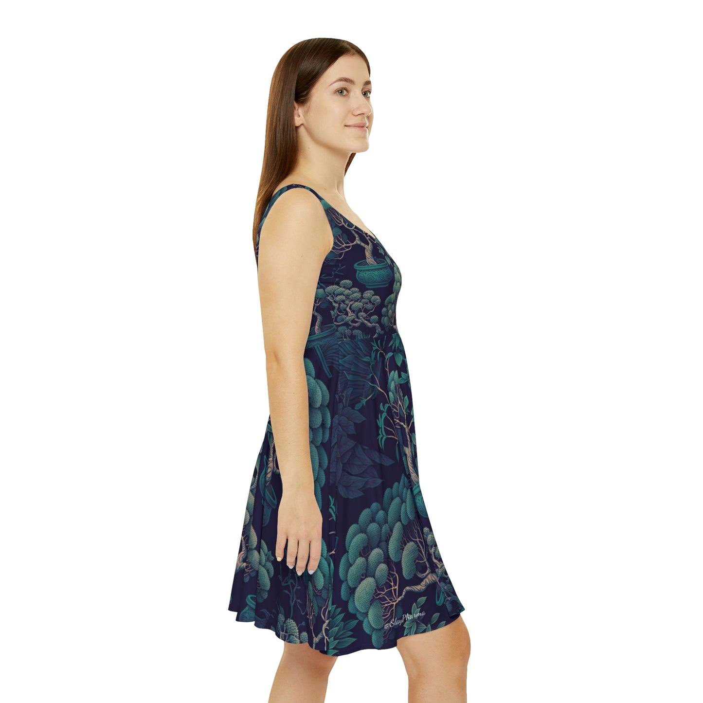 Bonsai Tree Pattern Women's Skater Dress