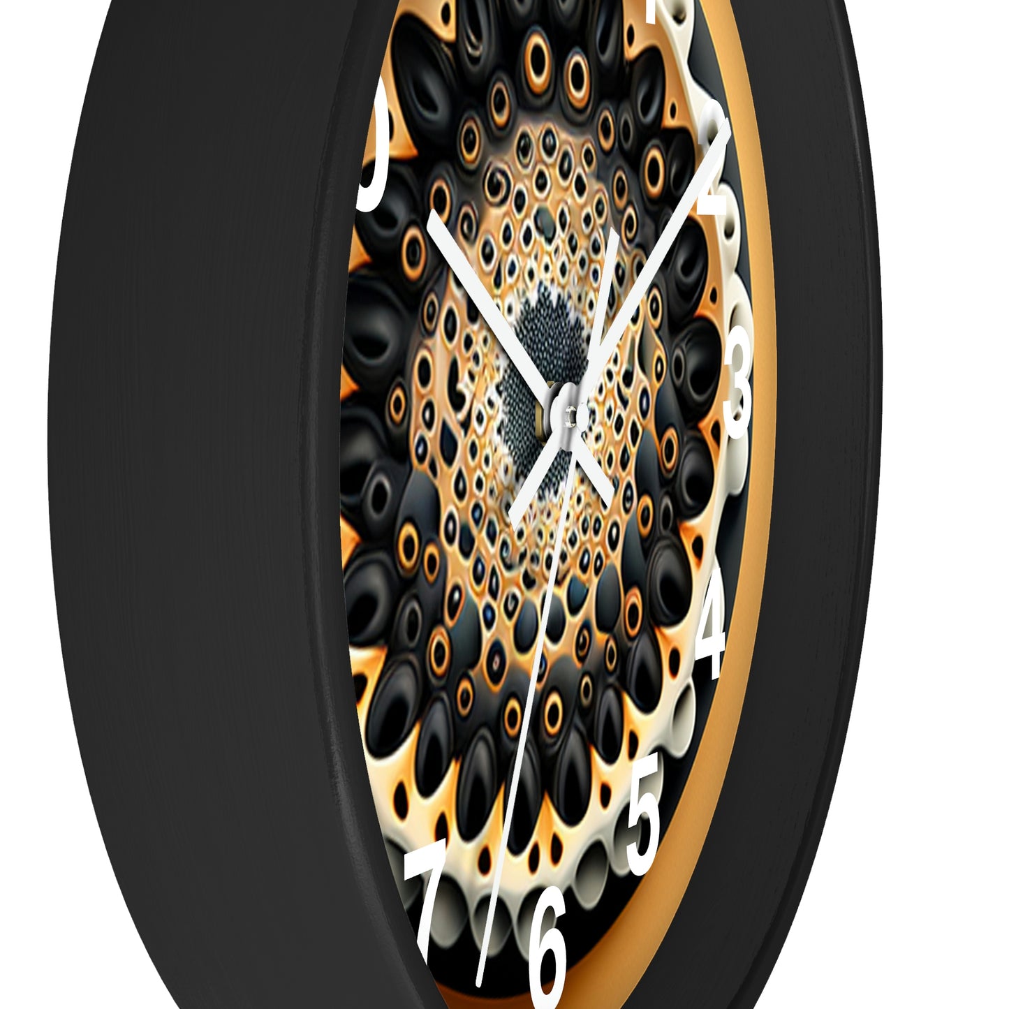 Geometric Wall Clock #7 w/ numbers