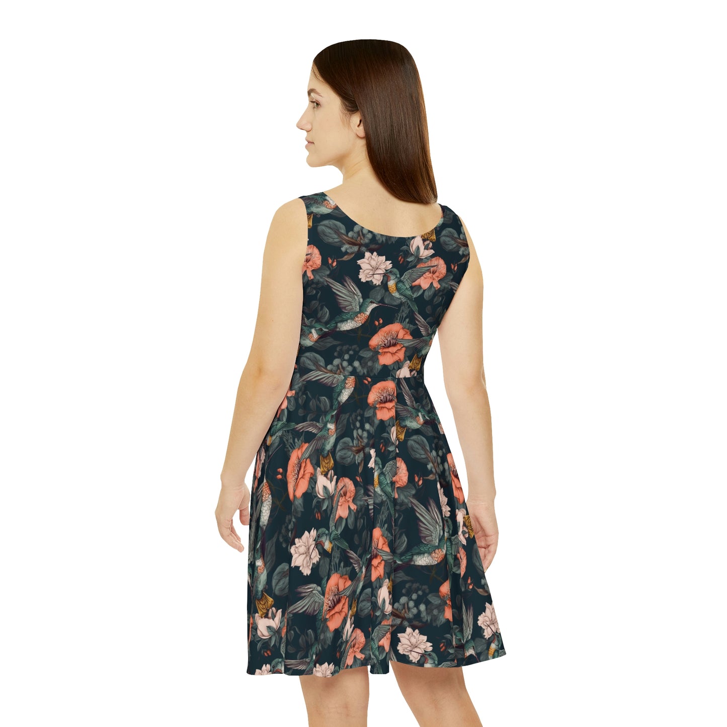 Floral Pattern Women's Skater Dress #21