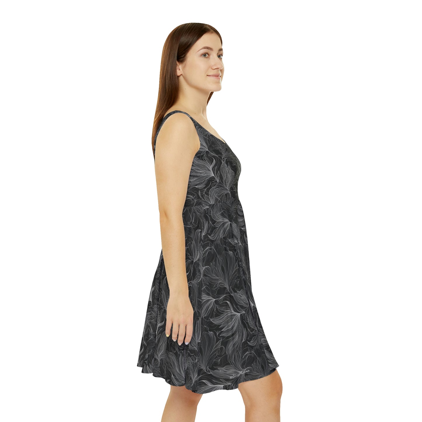Floral Pattern Women's Skater Dress #18