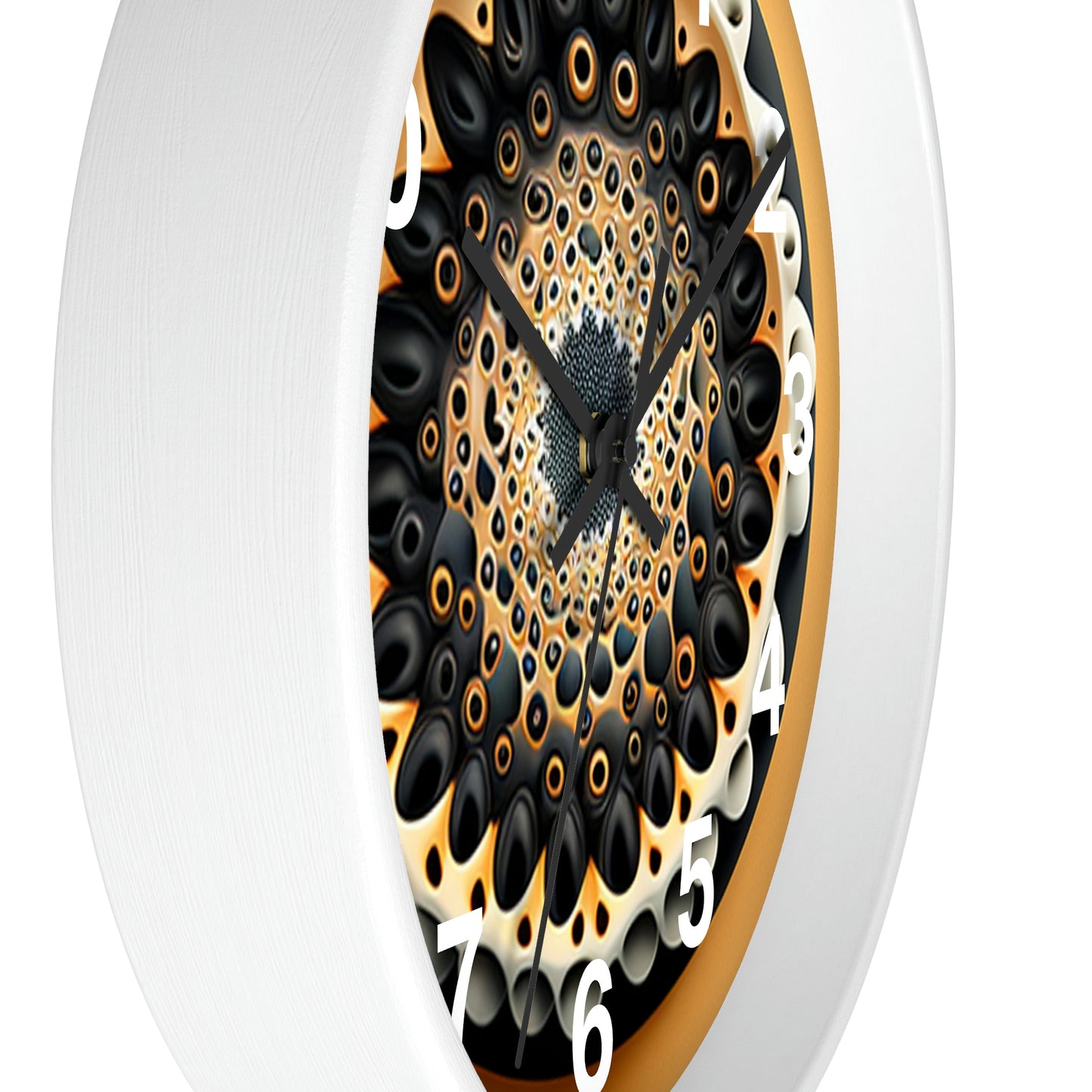 Geometric Wall Clock #7 w/ numbers