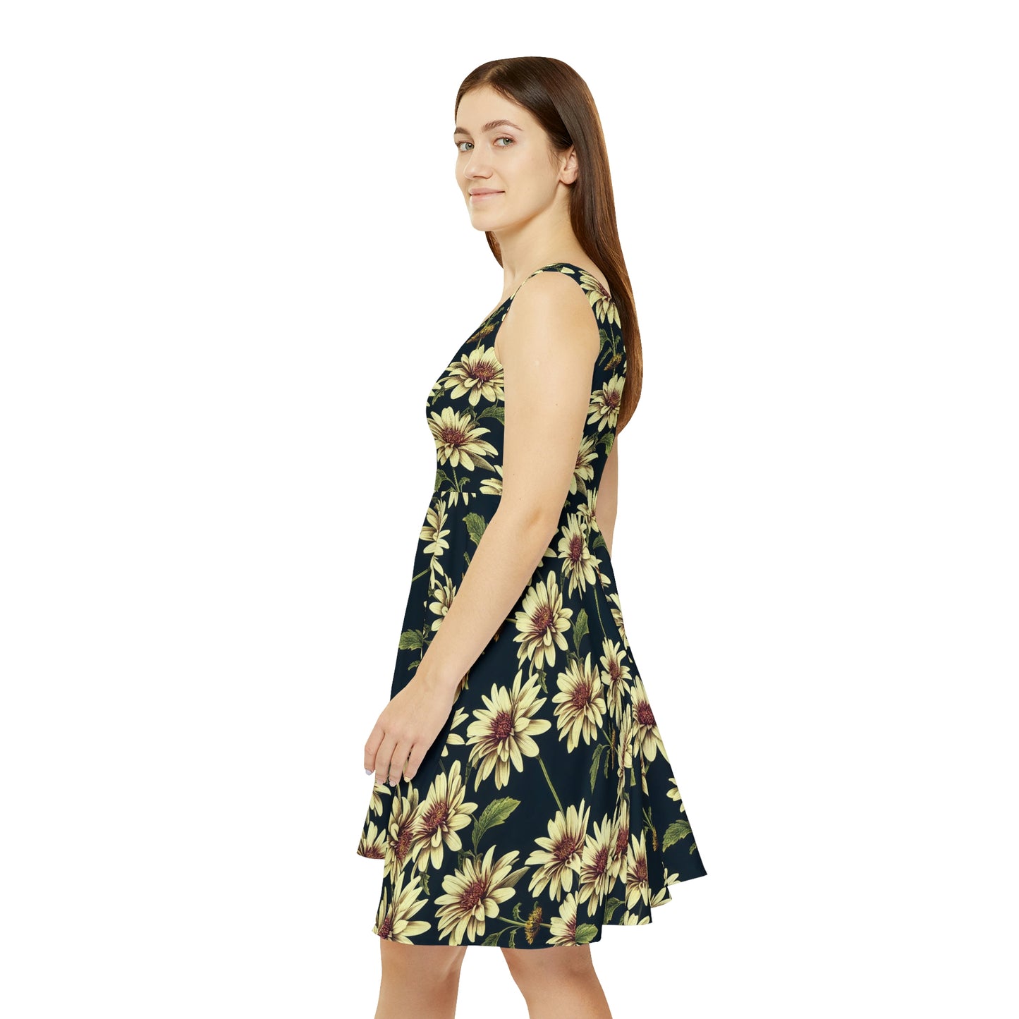 Floral Pattern Women's Skater Dress #26