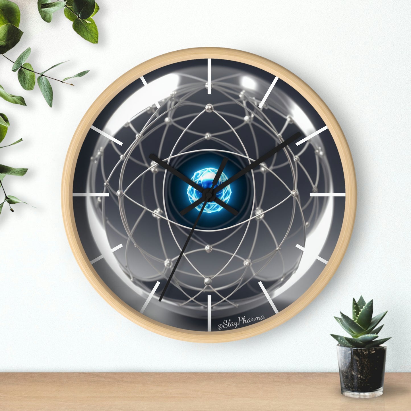 Atomic Wall Clock #2 lines