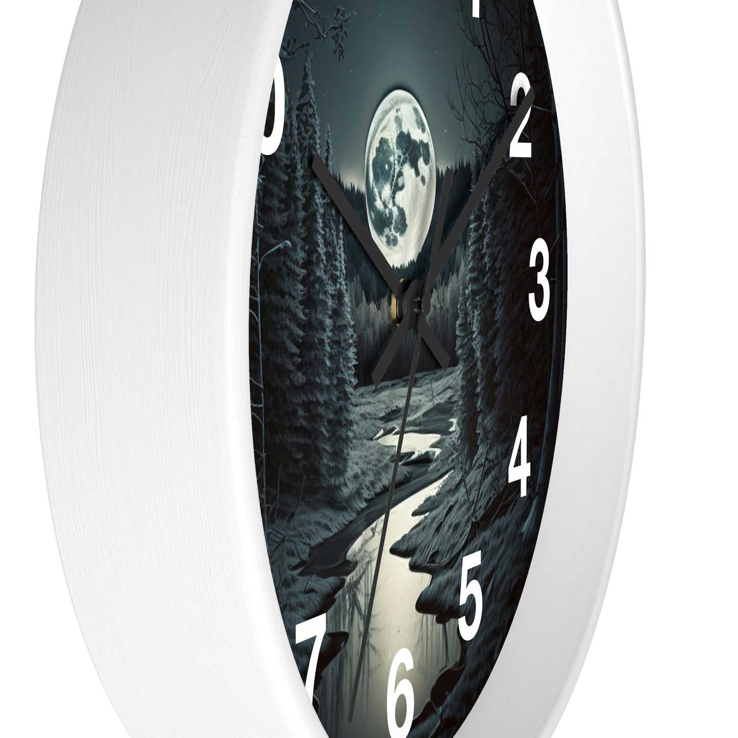 Moonrise Wall Clock #1 w/ numbers