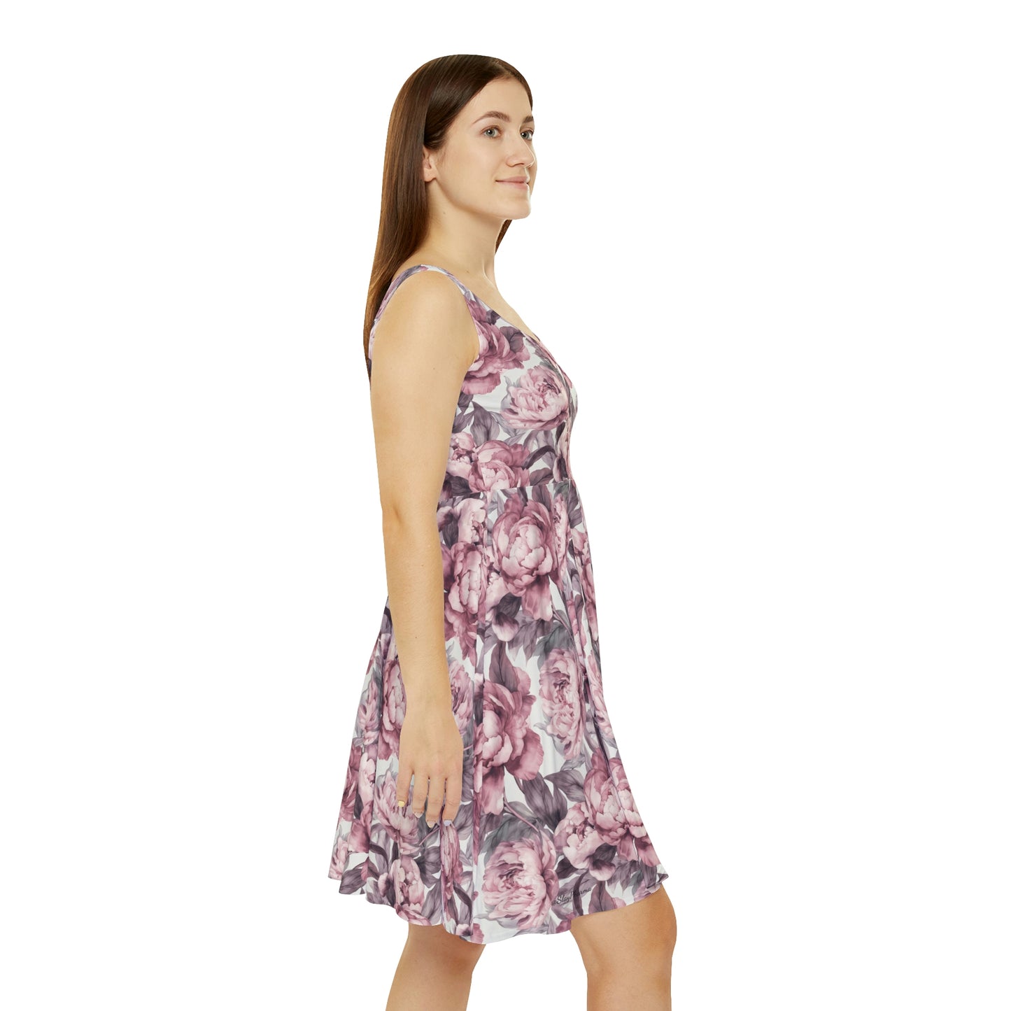 Floral Pattern Women's Skater Dress #17