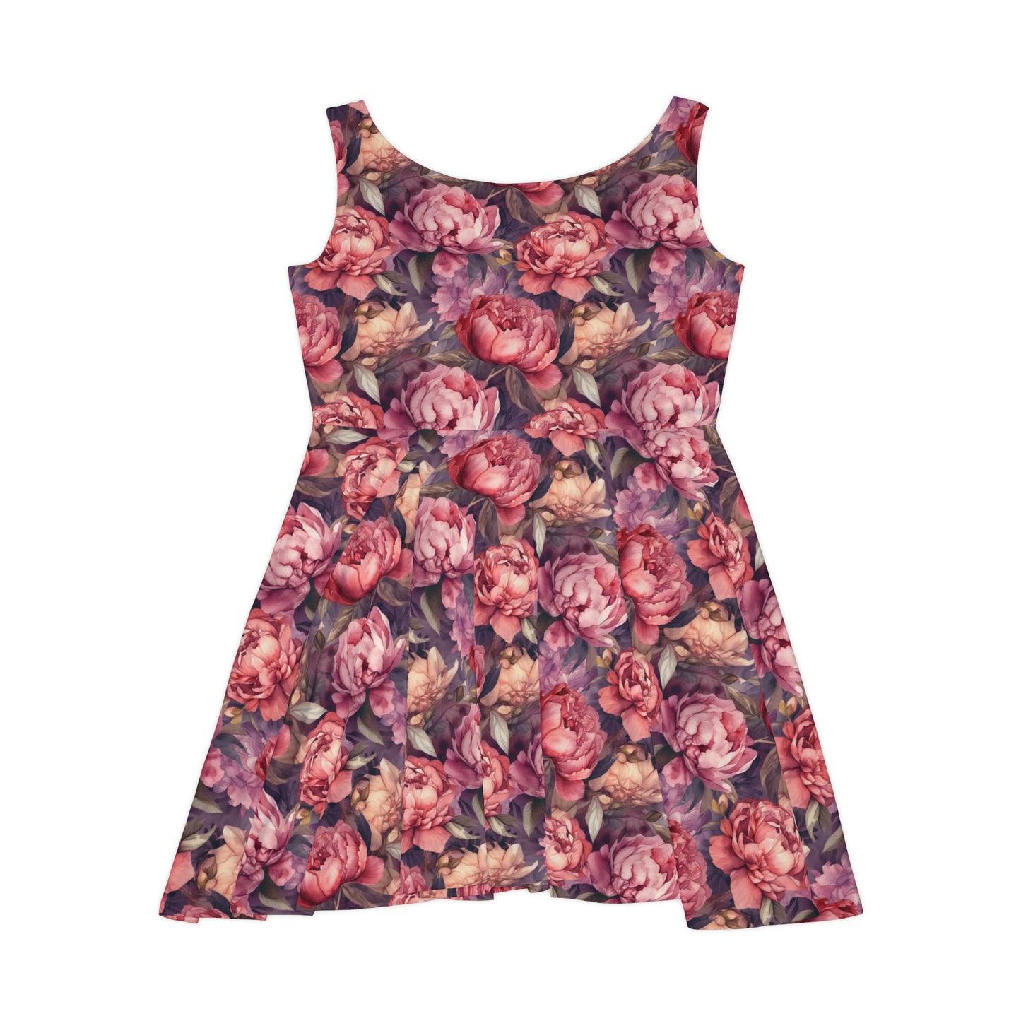 Floral Pattern Women's Skater Dress #17