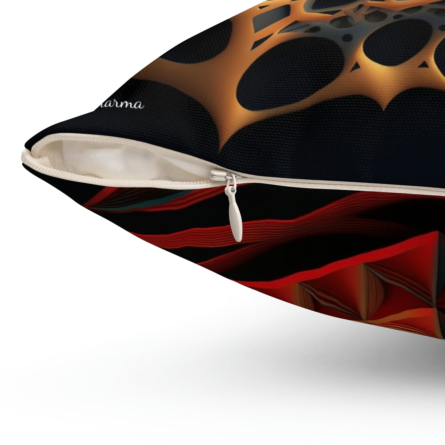 Geometric Fractal Pattern Pillow