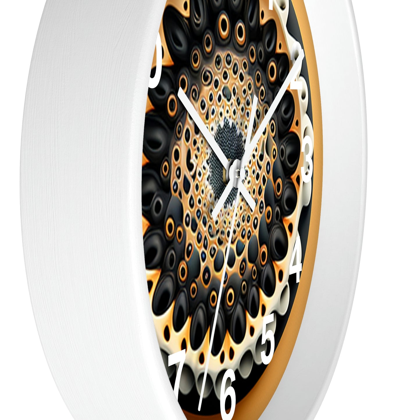 Geometric Wall Clock #7 w/ numbers