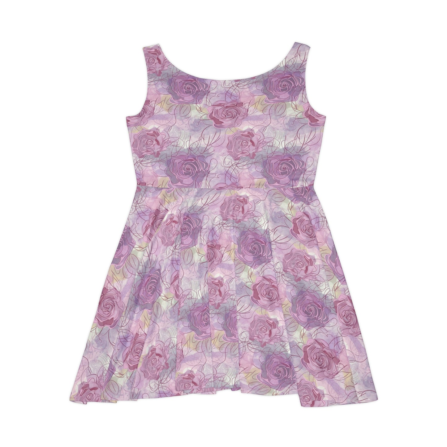 Floral Pattern Women's Skater Dress #6