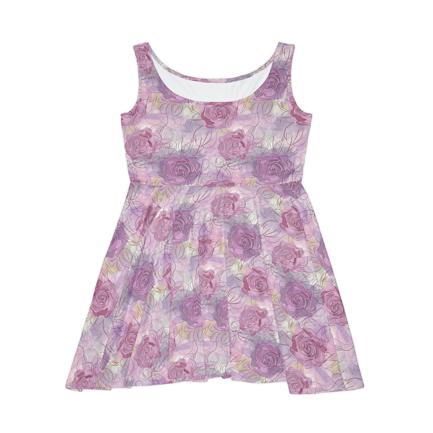 Floral Pattern Women's Skater Dress #6