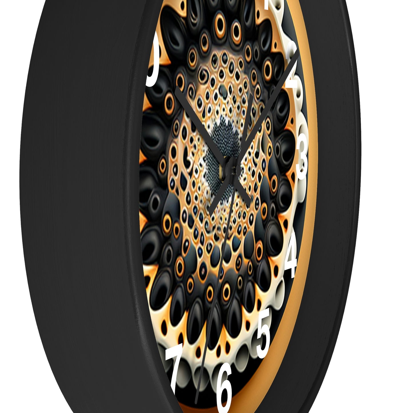 Geometric Wall Clock #7 w/ numbers