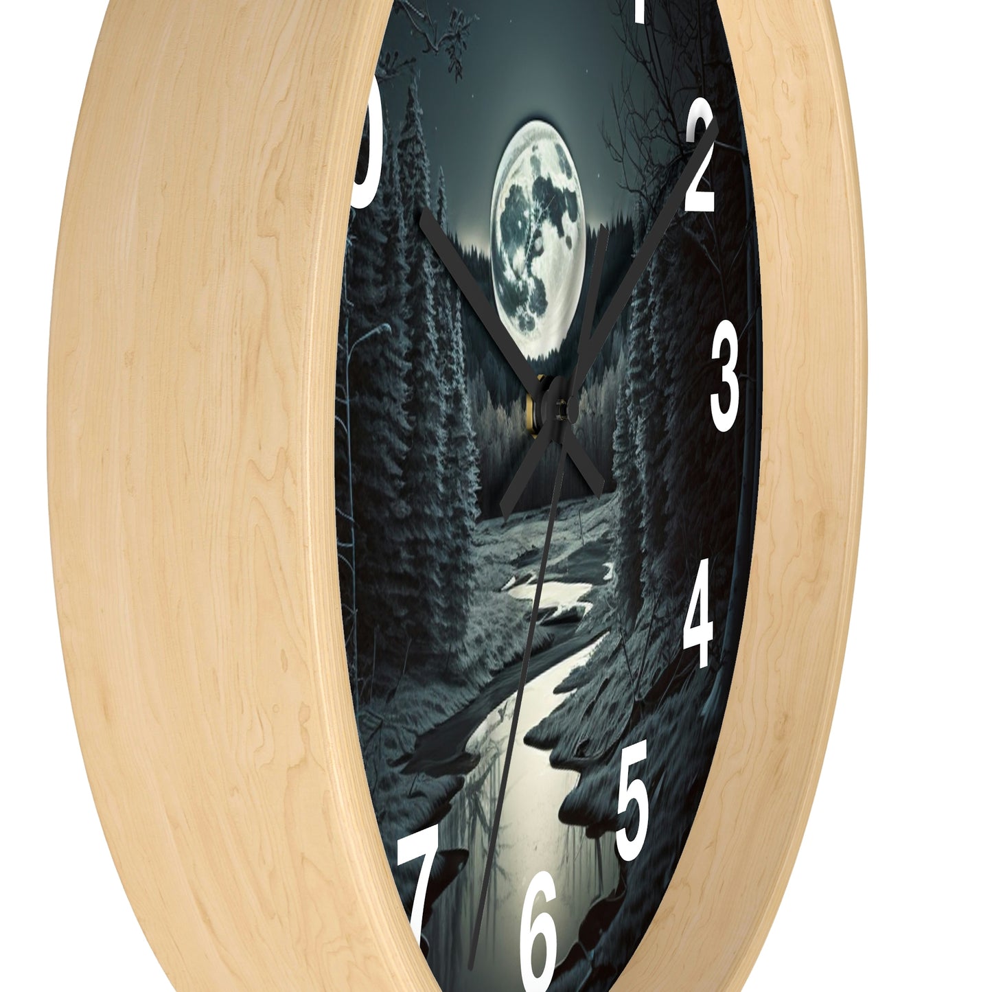 Moonrise Wall Clock #1 w/ numbers