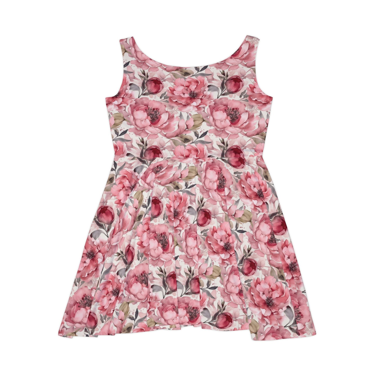 Floral Pattern Women's Skater Dress #14