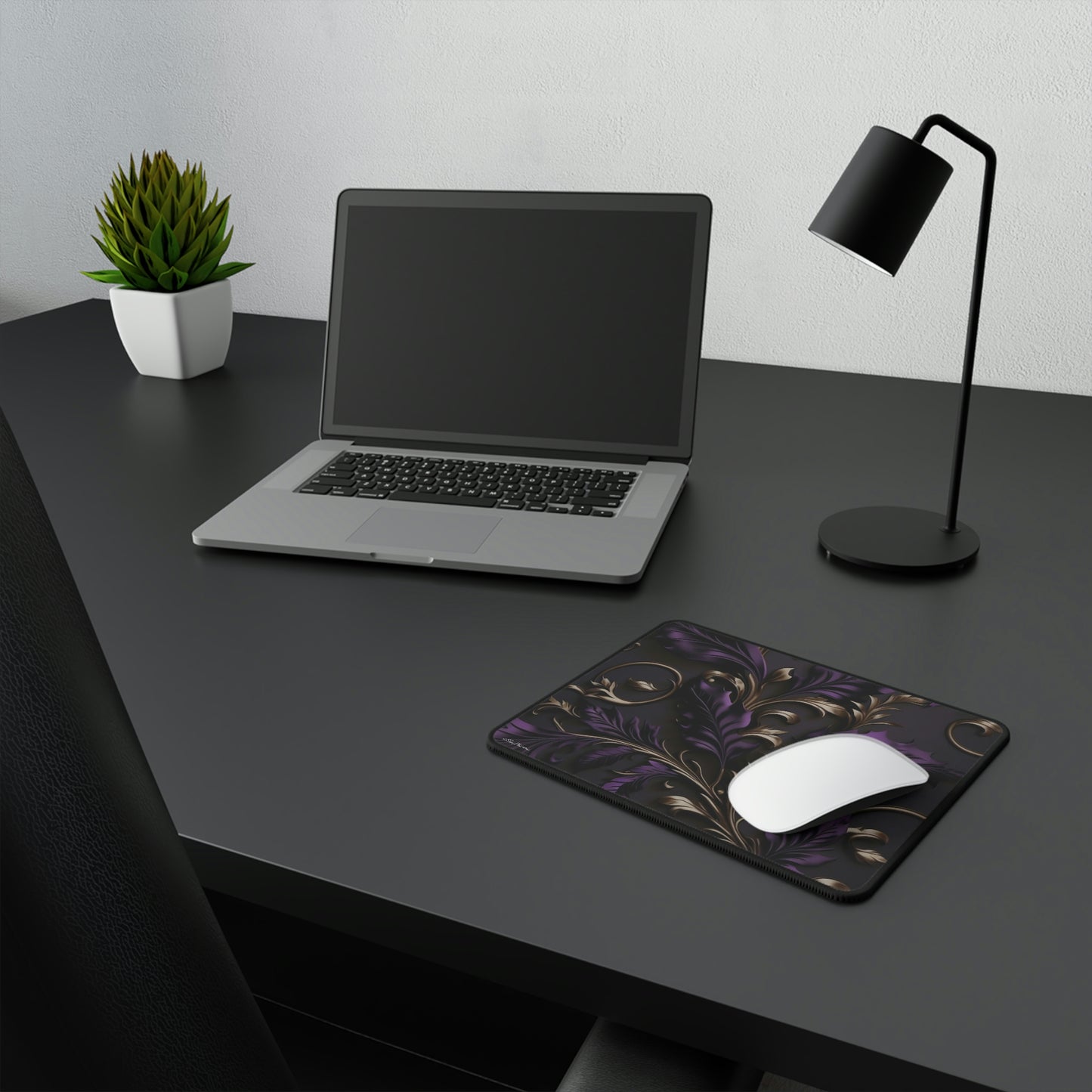 Beautiful Purple Filigree Mouse Pad
