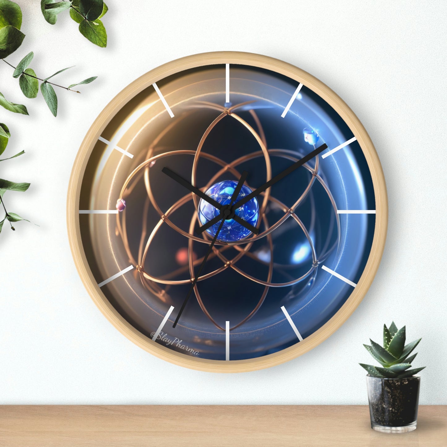 Atomic Wall Clock #3 lines