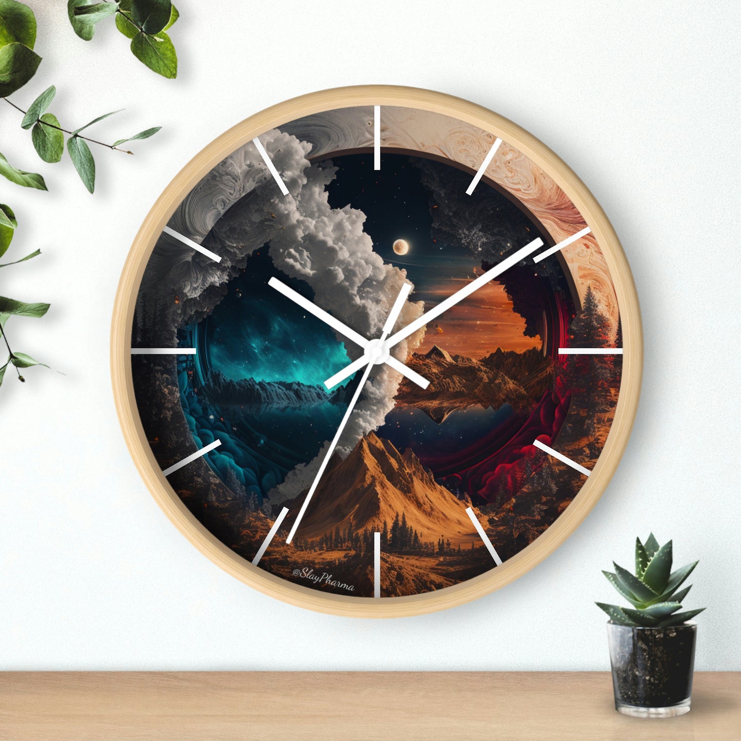 Duality Wall Clock #3 w/ lines