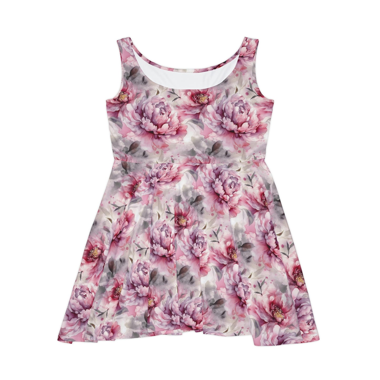 Floral Pattern Women's Skater Dress #15