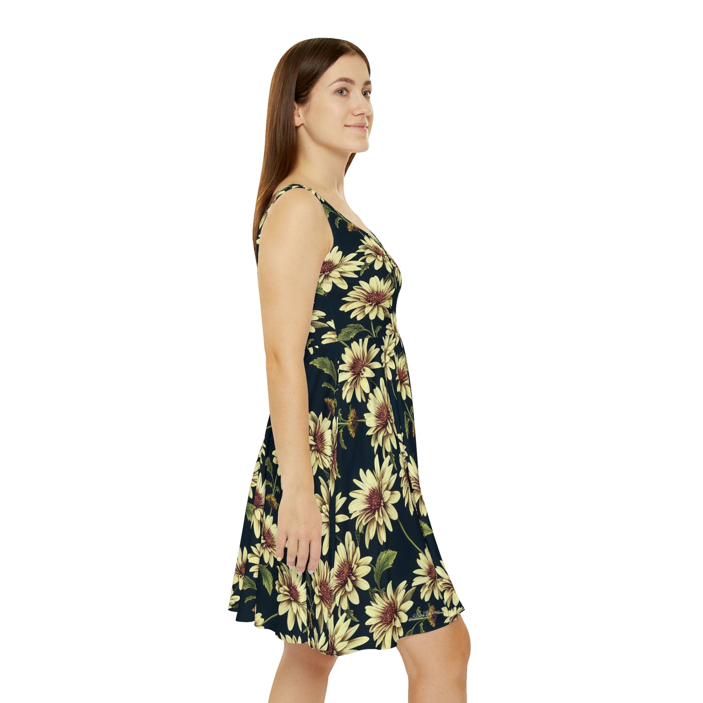 Floral Pattern Women's Skater Dress #26