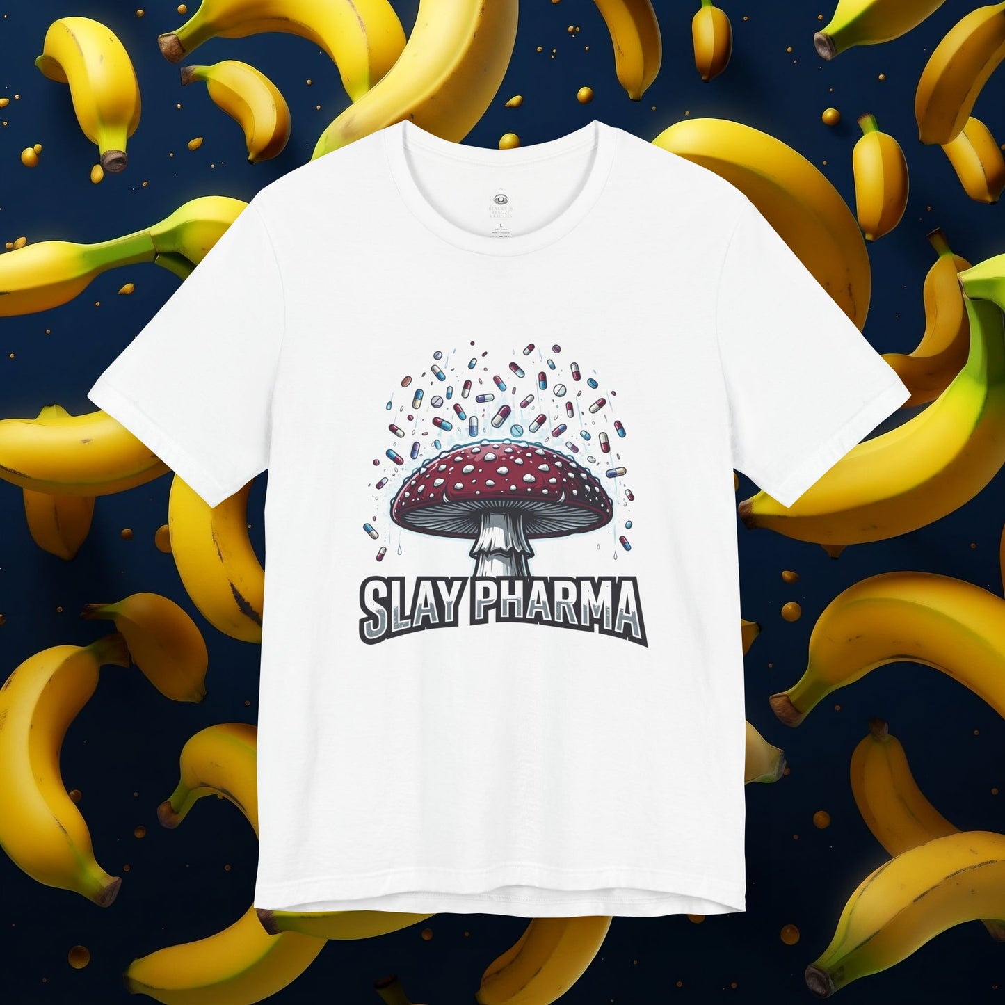 Slay Pharma Stop the Reign Mushroom Tee