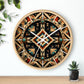 Desert Harmony Geometric Navajo-Inspired Wall Clock