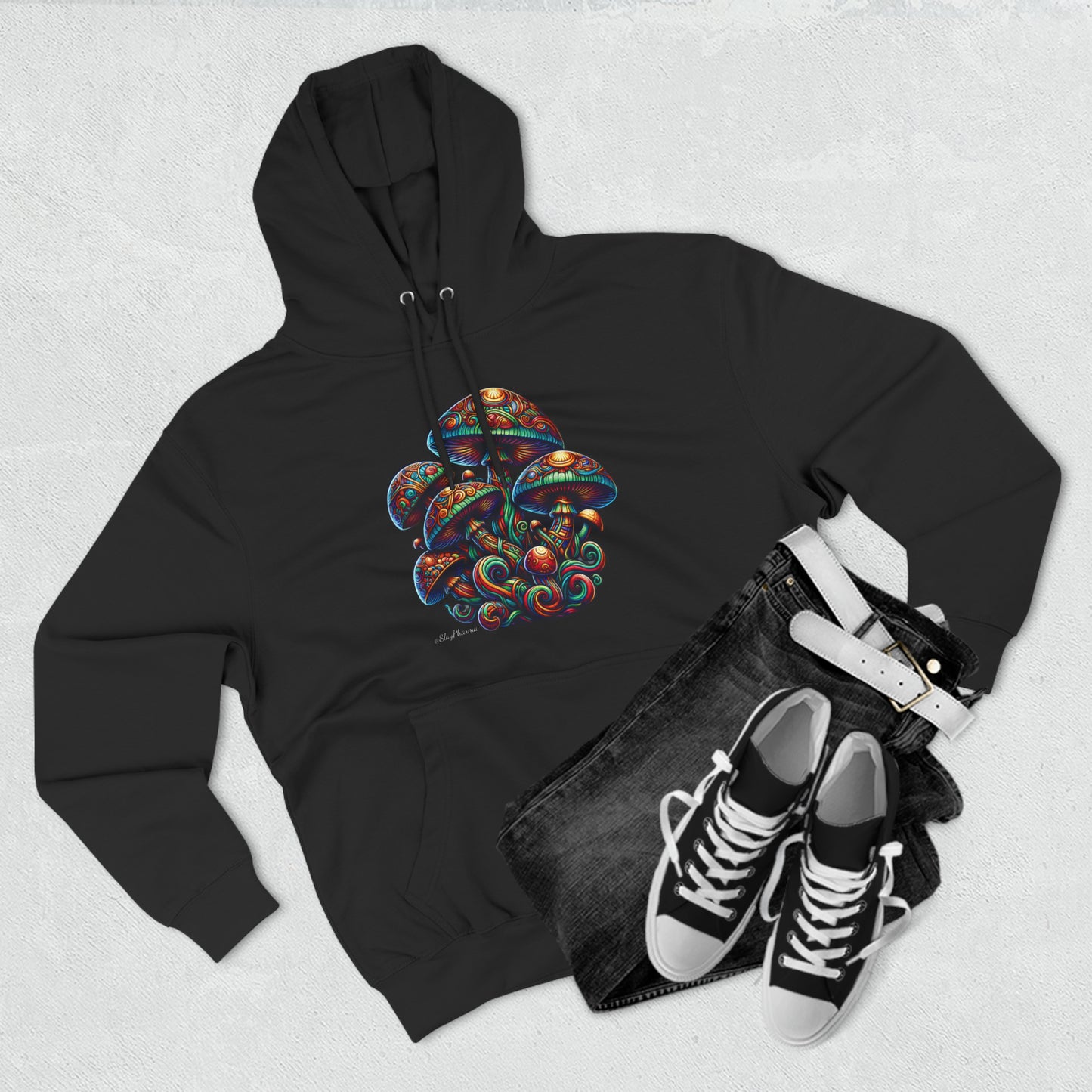 Mushroom Goddess at Your Back Pullover Hoodie