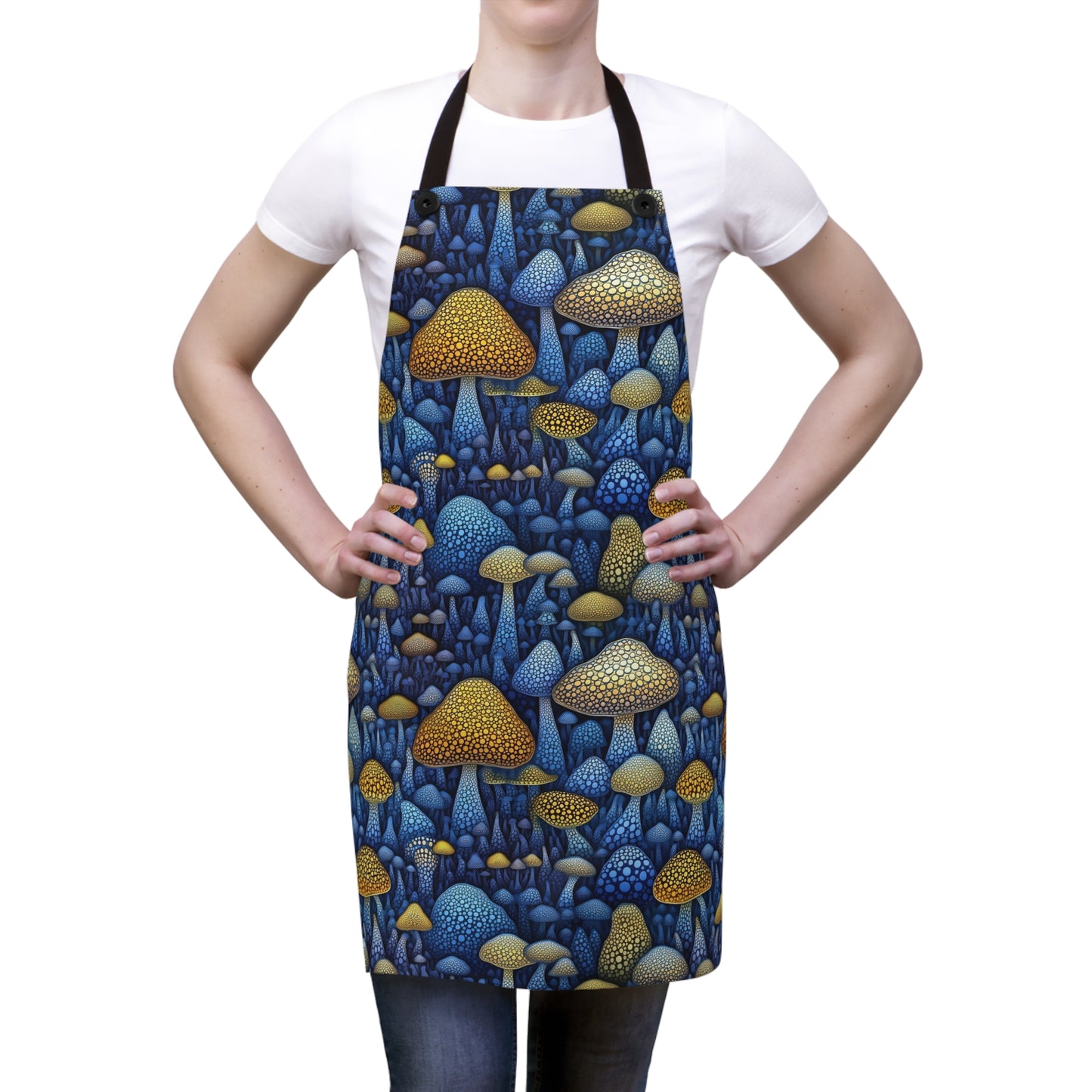 Magic Mushroom Menagerie cooking apron