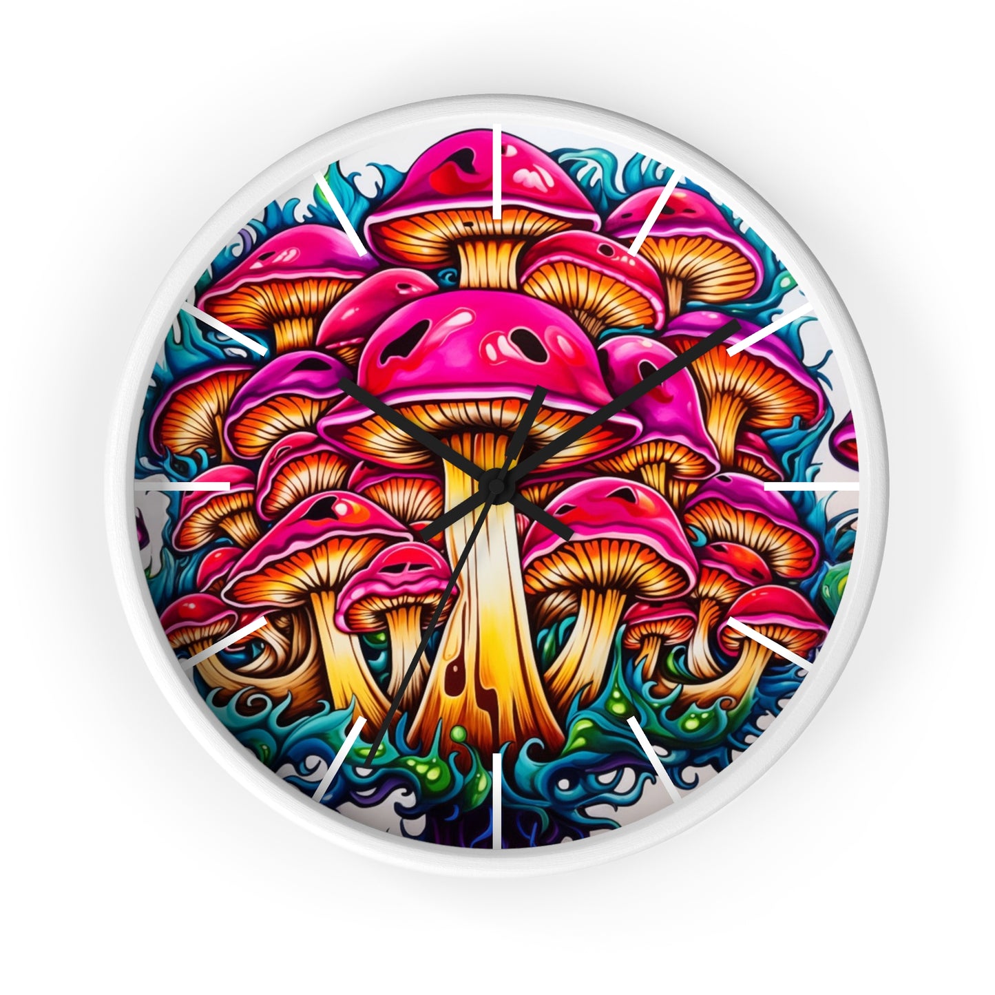 Mushroom Mystique 10" Wall clock