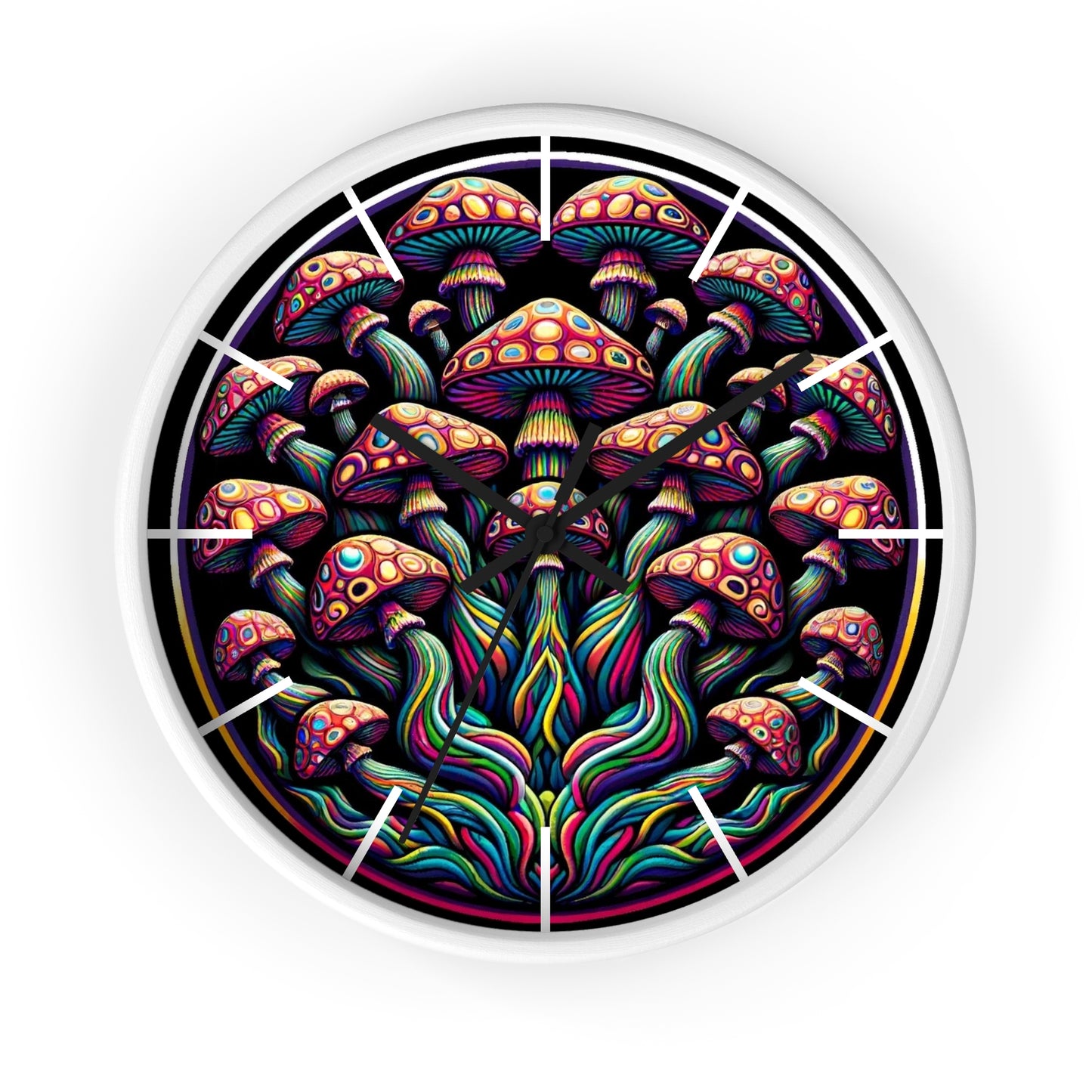 Mushroom Mystique 10" Wall clock #5