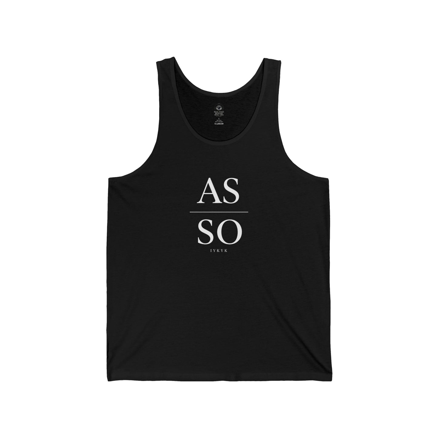 As Above So Below (IYKYK) Minimalist Philosophy Tank Top