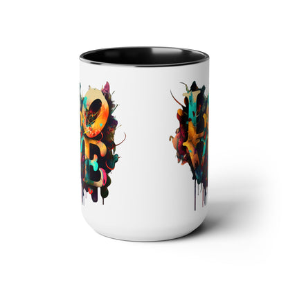 I Run on Love Coffee Mug, 15oz