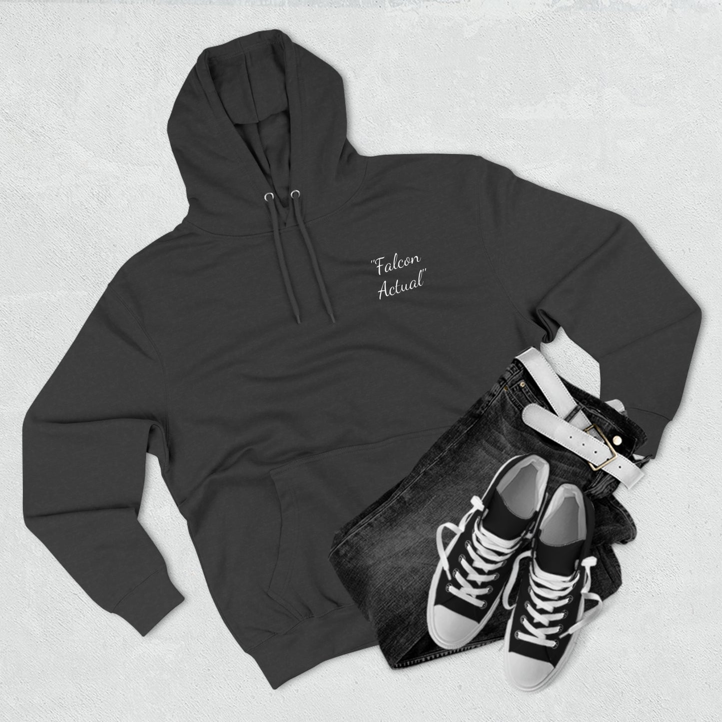 "Falcon Actual" Blue Falcon Hoodie