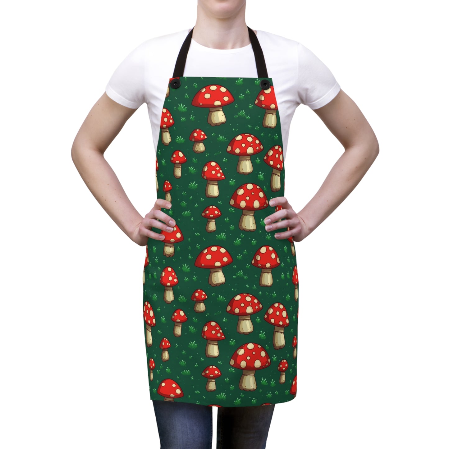 Amanita Mushroom pattern cooking apron