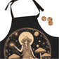 Mushroom Moon Goddess Womens Apron