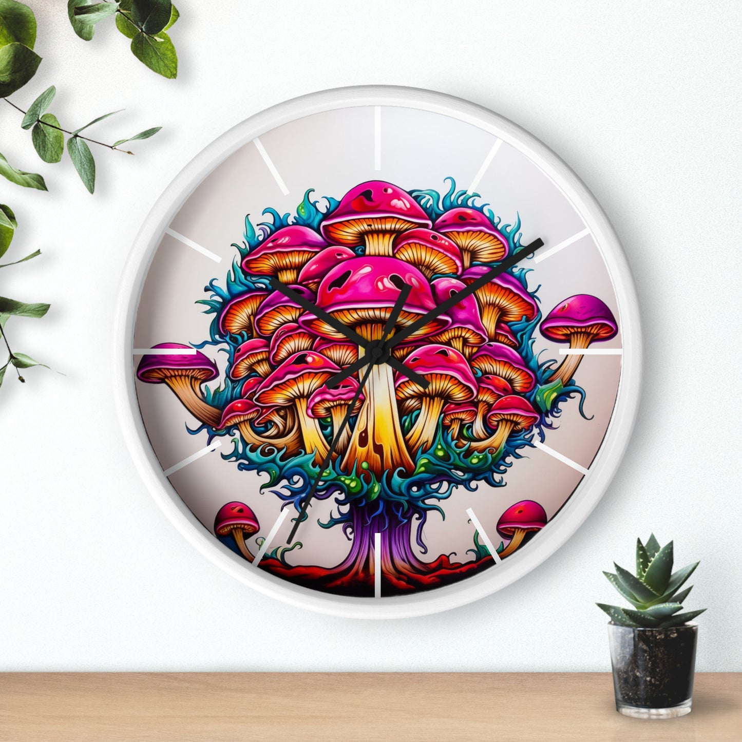 Mushroom Mystique 10" Wall clock #2