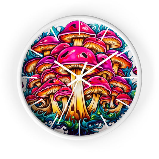 Mushroom Mystique 10" Wall clock