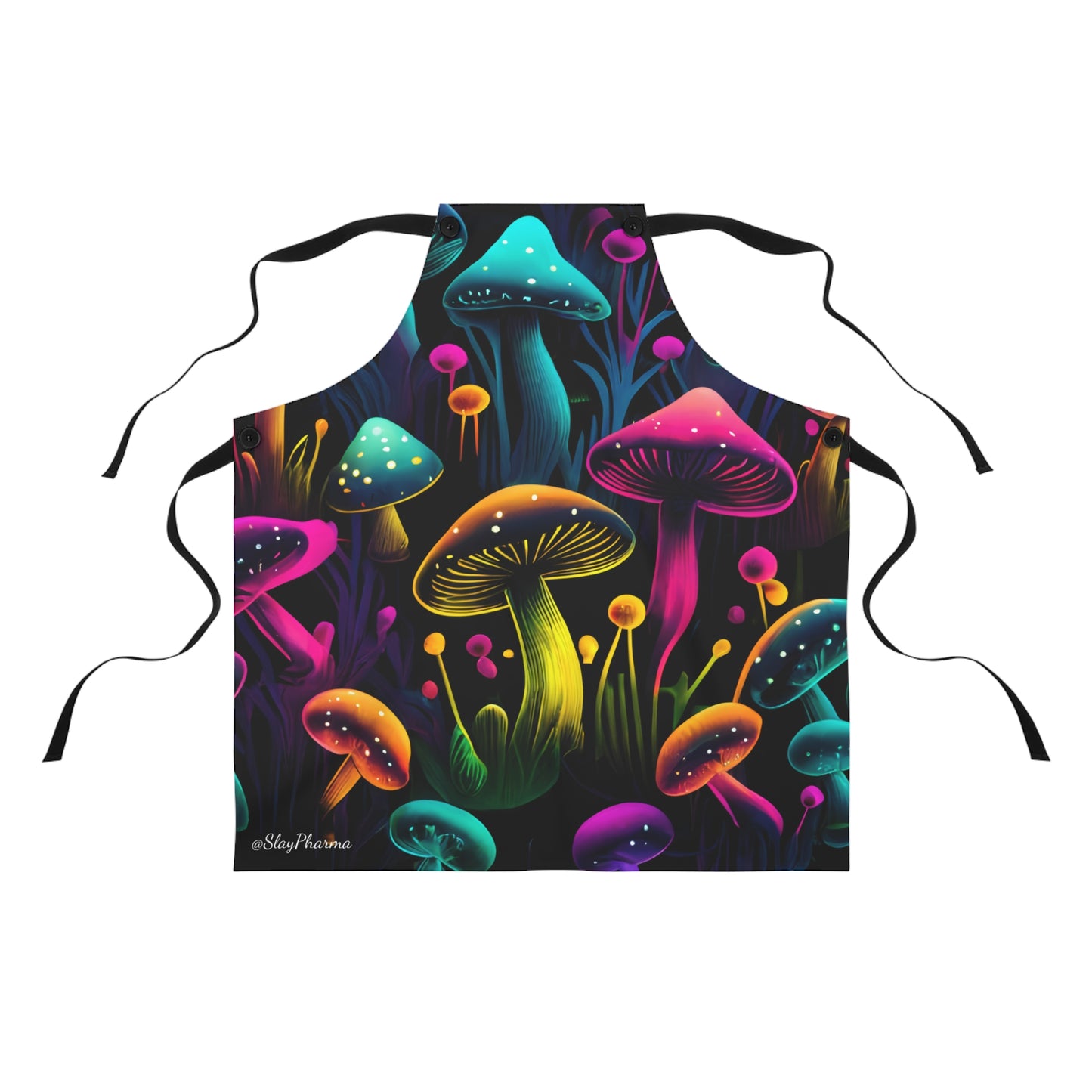 Neon Mushrooms Apron