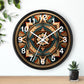 Native American pattern Wall Clock #1w/ numbers