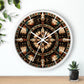 Four Winds Spirit Feather Medicine Wheel Clock Inspired by the Plains Indians