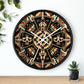 Sacred Circle Kiva Symbol Wall Clock