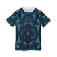 Midnight Currents – Abstract Blue Unisex Tee