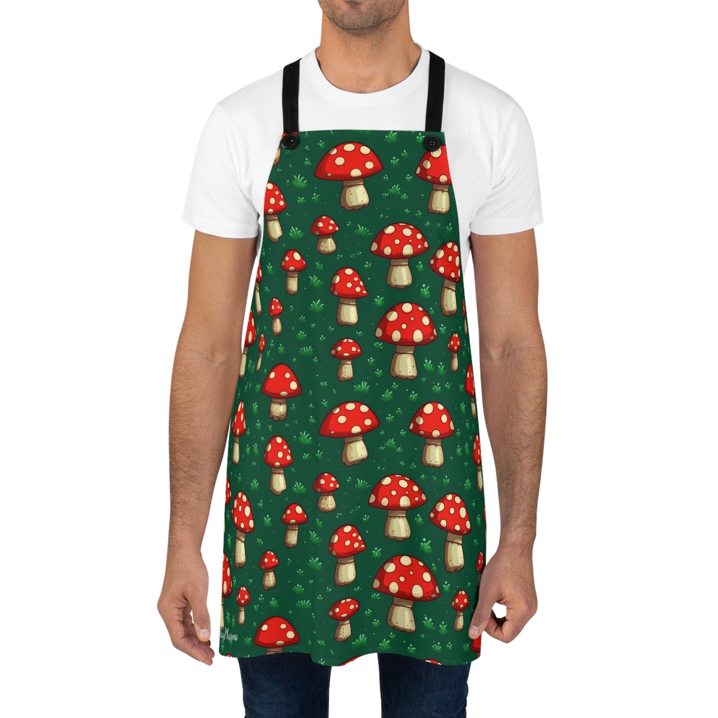 Amanita Mushroom pattern cooking apron