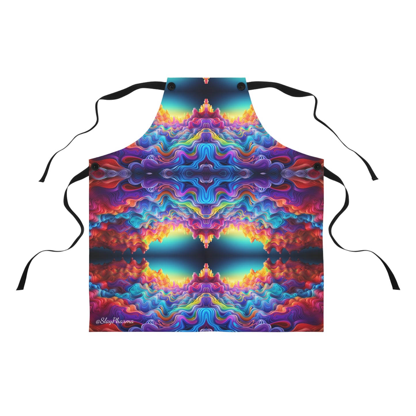 Abstract psychedelic cooking apron