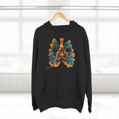 Atomic Lungs with Internals on rear Hoodie