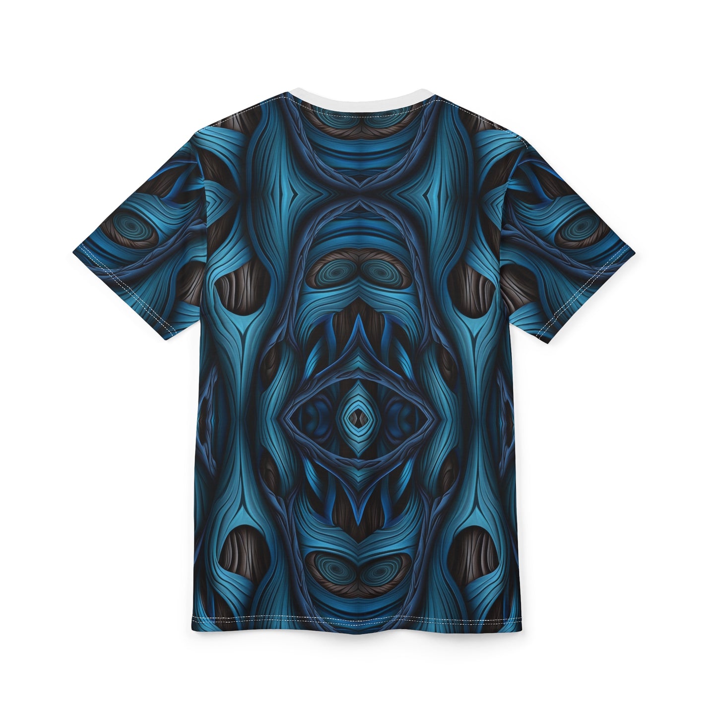 Midnight Currents – Abstract Blue Unisex Tee